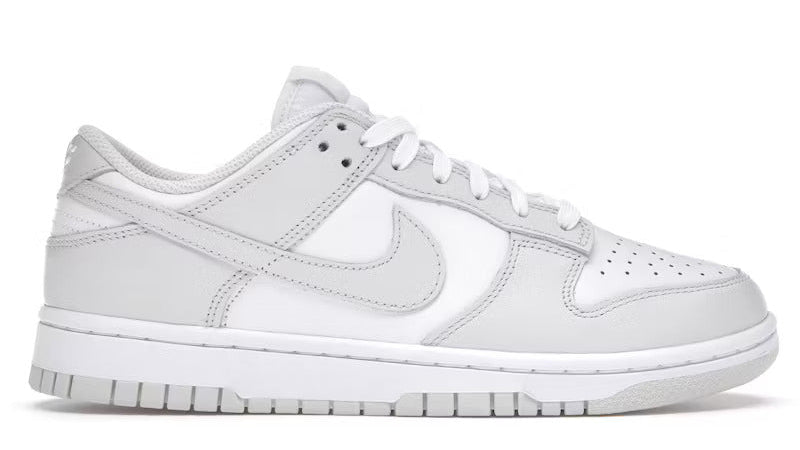 White sneaker with a logo on a white background