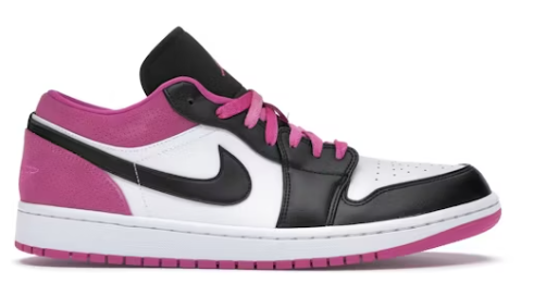 Jordan 1 Low Black Active Fuchsia size 42
