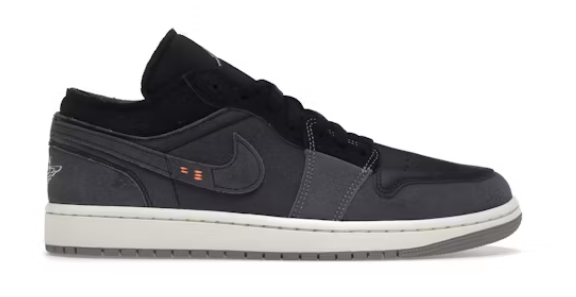 Jordan 1 Low Craft Inside Out Black Size 43