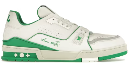 Louis Vuitton Trainer #54 Signature White Green size "43"