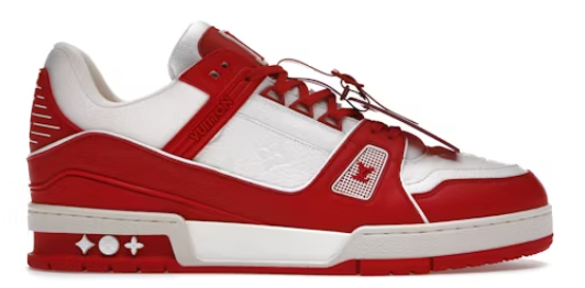 Louis Vuitton Trainer Red White Size 41