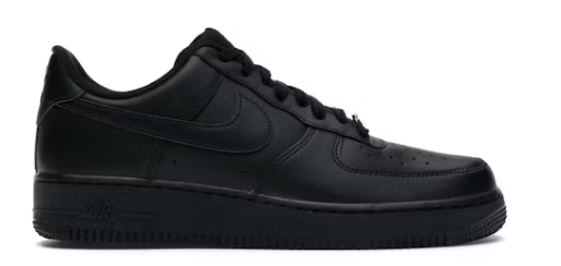 Nike Air Force 1 Low 07 Black Size 45