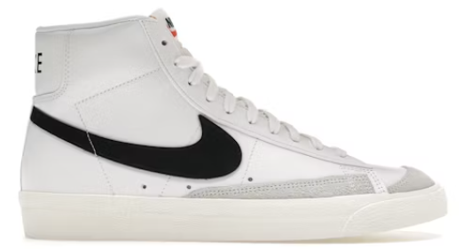 Nike Blazer Mid 77 Vintage White Black Size 38