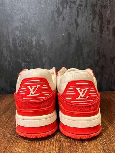 Louis Vuitton Trainer Red White Size 41