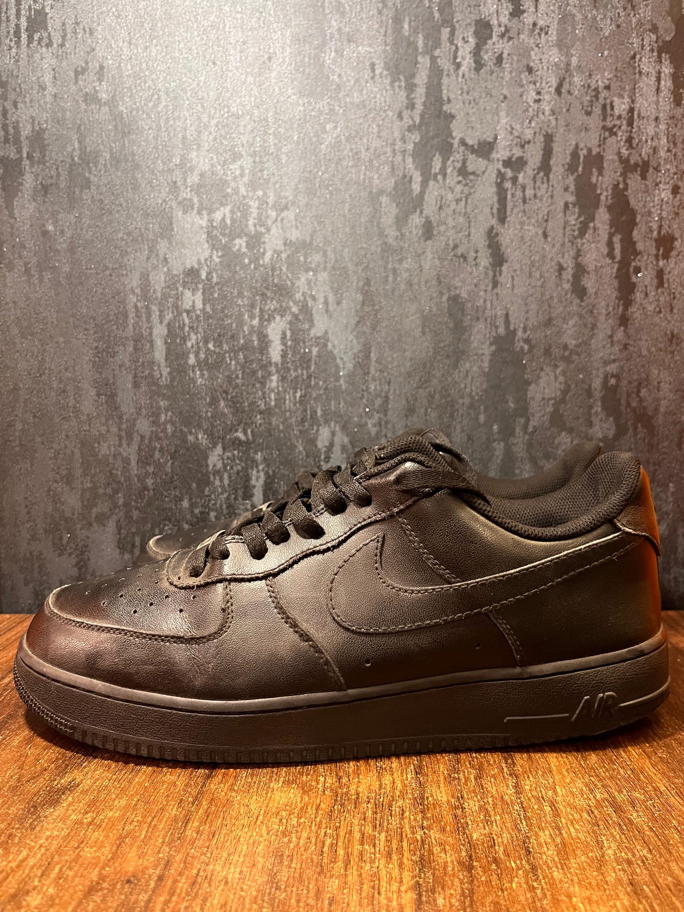 Nike Air Force 1 Low 07 Black Size 45