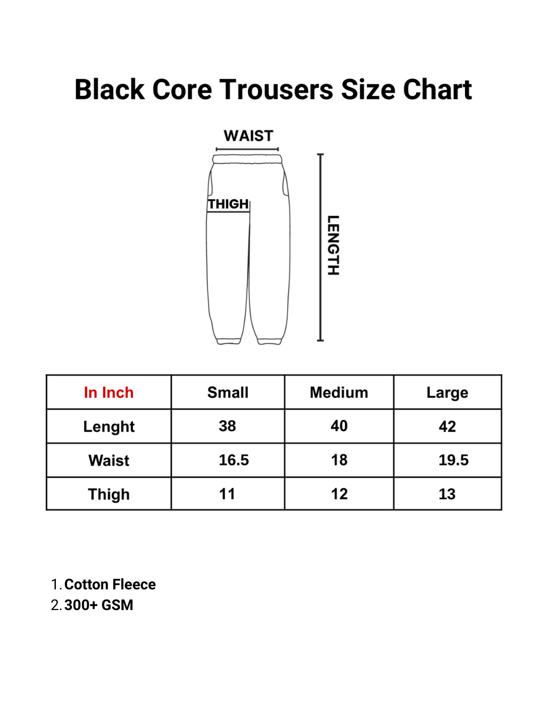 Black Core Trousers