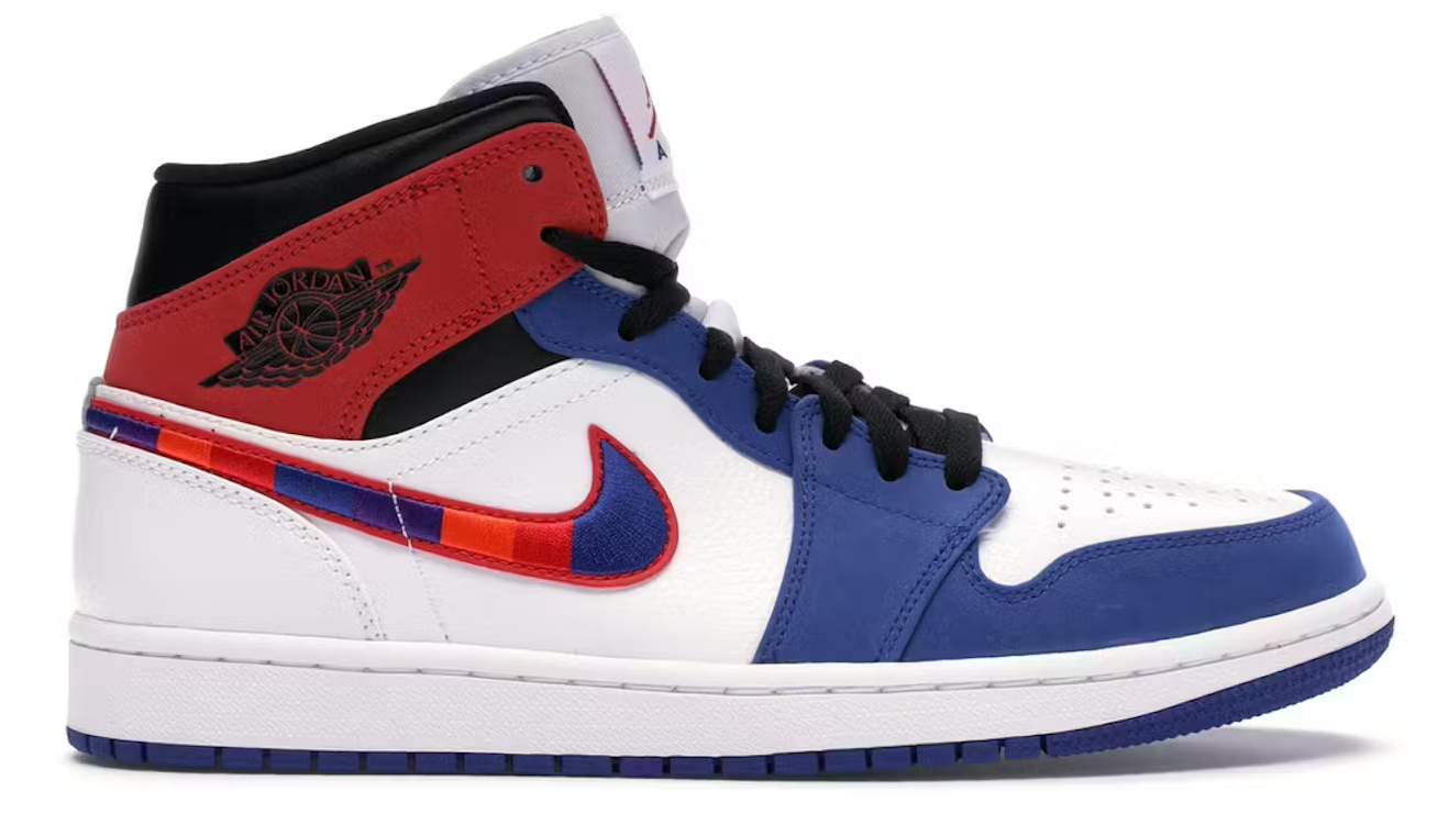 Jordan 1 Mid Multi-Color Swoosh