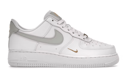 White sneaker with gray accents on a white background